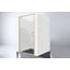Best Design Nisdeur Arkos 90 x 200 cm, 8 mm glas met mat goud profiel