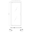 Best Design Nisdeur Baron 70 x 200 cm, 8 mm glas met zwart profiel