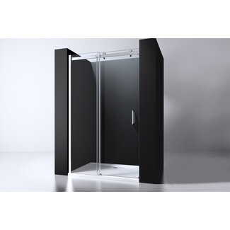 Best Design Schuifdeur voor nis Erico 120 x 200 cm, 8 mm glas met chroom profiel