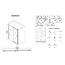 Best Design Schuifdeur voor nis Erico 120 x 200 cm, 8 mm glas met chroom profiel