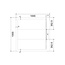 Best Design Douchebak Schutz 100 x 100 x 3 cm composiet mat wit antislip