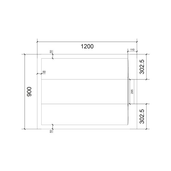 Best Design Douchebak Schutz 120 x 90 x 3 cm composiet mat wit antislip
