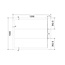 Best Design Douchebak Schutz 120 x 100 x 3 cm composiet mat wit antislip