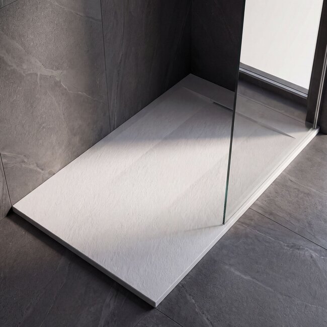 Best Design Douchebak Schutz 180 x 90 x 3 cm composiet mat wit antislip