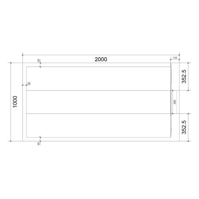Best Design Douchebak Schutz 200 x 100 x 3 cm composiet mat wit antislip
