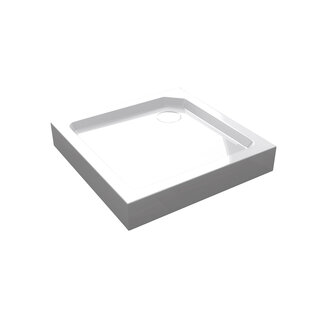 Best Design Opbouwdouchebak Project vierkant 80 x 80 x 14 cm SMC glans wit