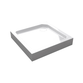 Best Design Opbouwdouchebak Project vierkant 90 x 90 x 14 cm SMC glans wit
