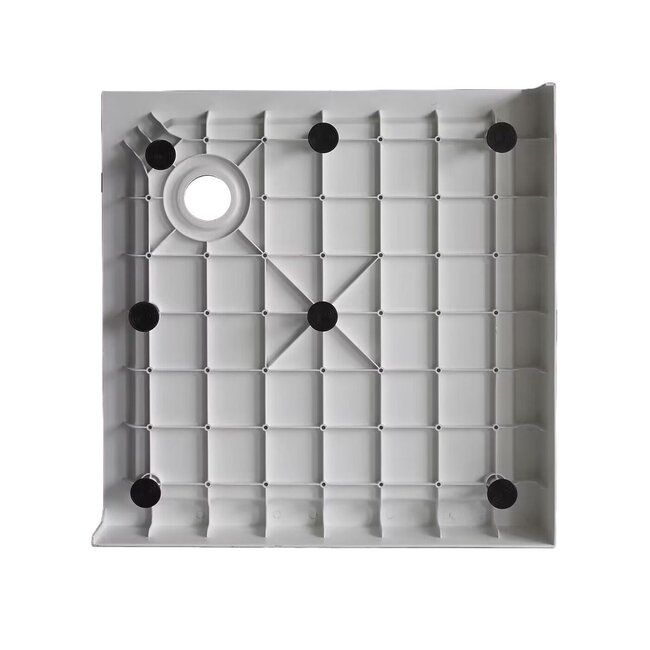 Best Design Opbouwdouchebak Project vierkant 90 x 90 x 14 cm SMC glans wit