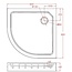 Best Design Opbouwdouchebak Project kwartrond 90 x 90 x 14 cm SMC glans wit
