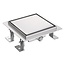 Aloni Doucheput 15 x 15 cm met tegelrooster geborsteld RVS