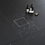 Aloni Doucheput 15 x 15 cm met tegelrooster geborsteld RVS