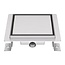 Aloni Doucheput 15 x 15 cm met tegelrooster geborsteld RVS