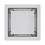 Aloni Doucheput 15 x 15 cm met tegelrooster geborsteld RVS