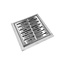 Best Design Doucheput N-Square 15 x 15 cm met flens RVS