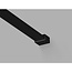 Fabriecio Inloopdouche Florence 70 x 200 cm, 8 mm helder glas met mat zwart raster