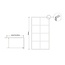 Fabriecio Inloopdouche Florence 80 x 200 cm, 8 mm helder glas met mat zwart raster