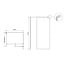 Fabriecio Inloopdouche Modena 120 x 90 x 200 cm met zijwand, 8 mm helder glas met mat zwart kader
