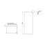 Fabriecio Inloopdouche Modena 120 x 200 cm, 8 mm helder glas met mat zwart kader