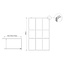 Fabriecio Inloopdouche Torino 100 x 200 cm, 8 mm helder glas met mat zwart raster