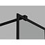 Fabriecio Inloopdouche Torino 90 x 200 cm, 8 mm helder glas met mat zwart raster