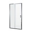 Fabriecio Schuifdeur Toscane 150 x 200 cm, 6 mm helder glas met chroom profiel