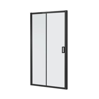 Fabriecio Schuifdeur Toscane 150 x 200 cm, 6 mm helder glas met mat zwart profiel
