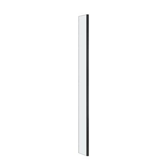 Fabriecio Zijpaneel voor inloopdouche 40 cm mat zwart