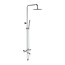 Aloni Thermostatische regendoucheset opbouw Optima Rondo met draaibare uitloop chroom