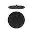 Hoofddouche rond 30 cm mat zwart