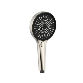 Handdouche met 3 straalsoorten geborsteld RVS