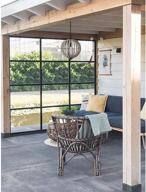 Vaste Wand Lido Nero Mat Zwart