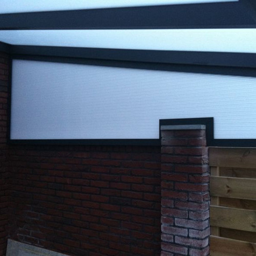 Standaard zijspie terrasoverkapping met polycarbonaat