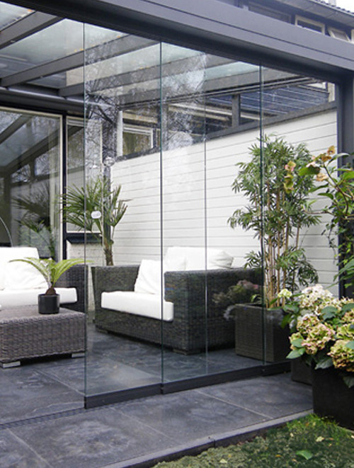 Glazen schuifwand Lido Antracite