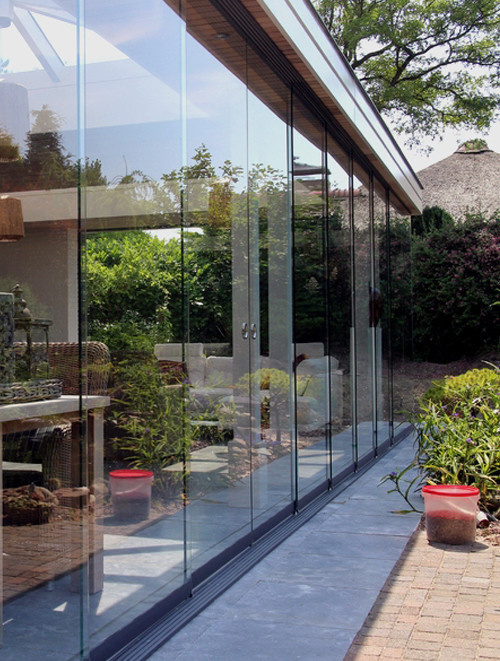 Glazen schuifwand Lido Antracite