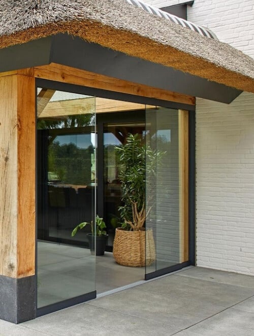 Glazen schuifwand Lido Antracite