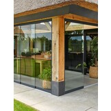 Glazen schuifwand Lido Antracite