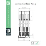 Glazen schuifwand Lido Steelo Antracite