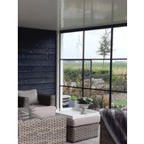 Glazen schuifwand Lido Steelo Nero