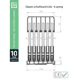 Glazen schuifwand Lido Steelo Blanco