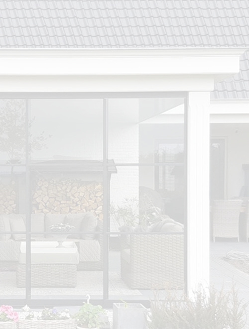 Glazen schuifwand Lido Steelo Blanco