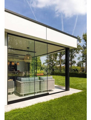 Glazen schuifwand Lido Nero