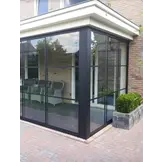 Glazen schuifwand Lido Steelo Antracite