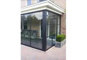 Glazen schuifwand Lido Steelo Antracite