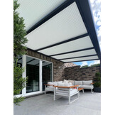 Veranda zonwering Plissé Verduisterend Op maat - Elektrisch