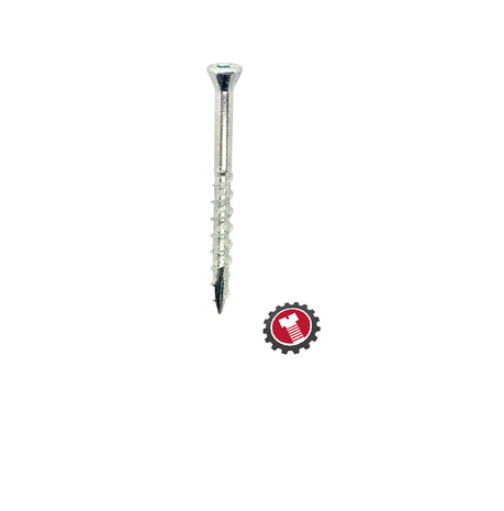 Woodies Woodies‚® Ultimate glaslatschroef 3,5x50/30 platverzonken kop T10 verzinkt