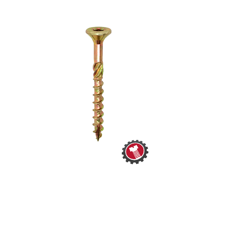 Woodies Woodies‚® Ultimate 6,0x 80/50 platverzonken kop T30 geelverzinkt