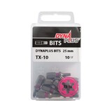 Dynaplus Dynaplus schroefbit 25 mm roze 10 stuks T10 Dynaplus Dynaplus schroefbit 25 mm roze 10 stuks T10