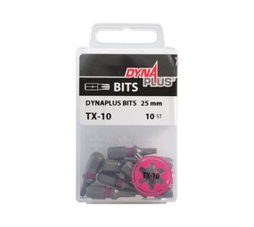 Dynaplus Dynaplus schroefbit 25 mm roze 10 stuks T10 Dynaplus Dynaplus schroefbit 25 mm roze 10 stuks T10