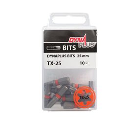 Dynaplus Dynaplus schroefbit 25 mm oranje 10 stuks T25 Dynaplus Dynaplus schroefbit 25 mm oranje 10 stuks T25