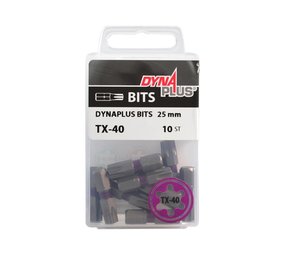 Dynaplus Dynaplus schroefbit 25 mm paars 10 stuks T40 Dynaplus Dynaplus schroefbit 25 mm paars 10 stuks T40